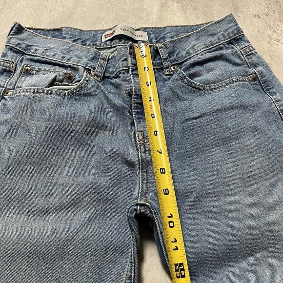 Levis 550 Jeans Mens 16 28x28 Blue Denim Relaxed Fit Straight Leg Cotton Zip Fly - Picture 4 of 11